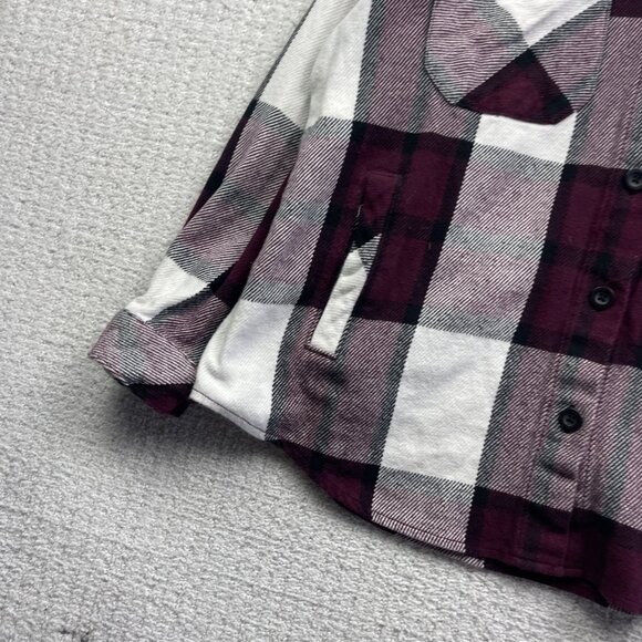 BC Clothing Co Heavy Overshirt Plaid Burgundy Men Sz 2XL Camp Lumberjack - Picture 2 of 11